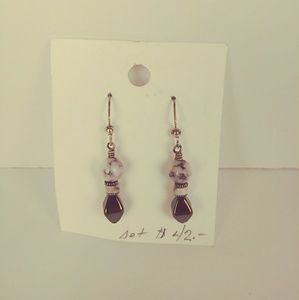 Earing Set Zia Stone Jasper and Tibetan Silver